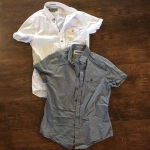 Express men’s SMALL fitted s/s button up